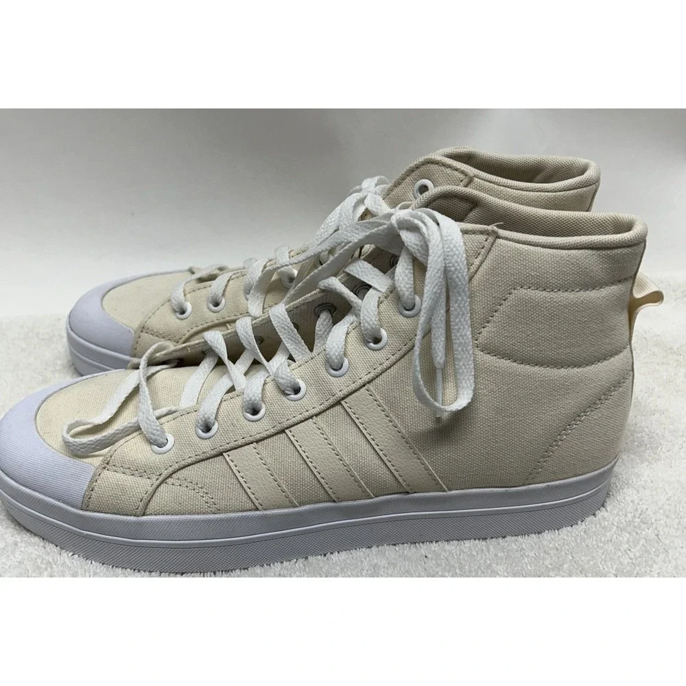 Adidas Womens Size 11 Bravada Mid Wonder White Sneaker Shoes